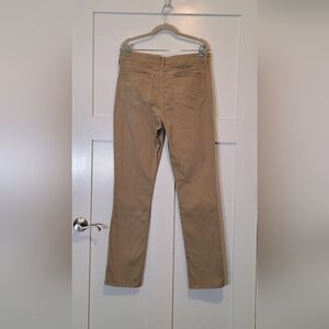 NYDJ Lift Tuck Technology Stretch Slim Khaki Tan Pants Size 12